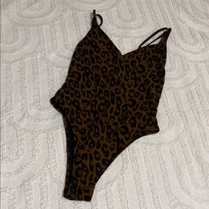 Kendall & Kylie animal print swimsuit